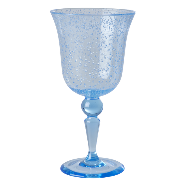 Acrylic Wine Glass - Mint - Bubble Design