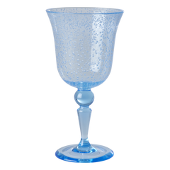 Acrylic Wine Glass - Mint - Bubble Design