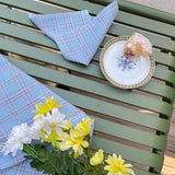 Chiapas Plaid Light Blue Napkins