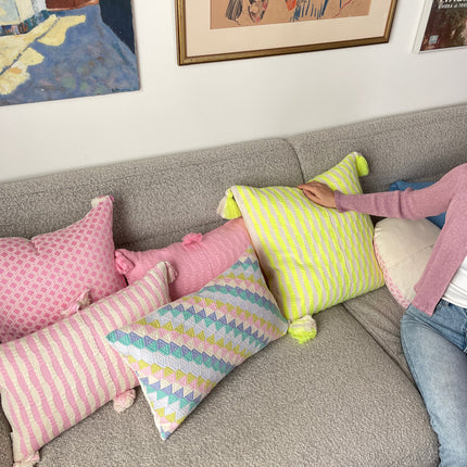 Antigua Pillow - Baby Pink