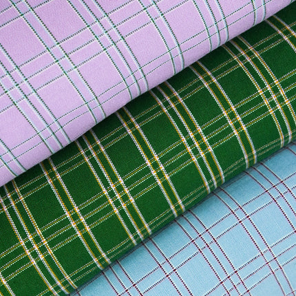 Chiapas Plaid Forest Green Pillows