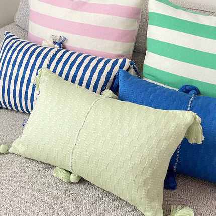 Antigua Pillow - Light Pistachio Solid