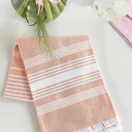 Peach Chambray Kitchen Towel