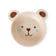 Melamine Kids Bowl | Brown Bear Print - 16.9oz
