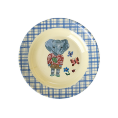 Melamine Kids Bowl | Nathalie Lété Blue Print - 8.4oz