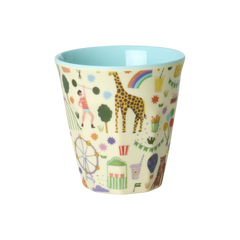 Kids Melamine Cup - Small - Fun Fair Mint Print - 5.4oz -