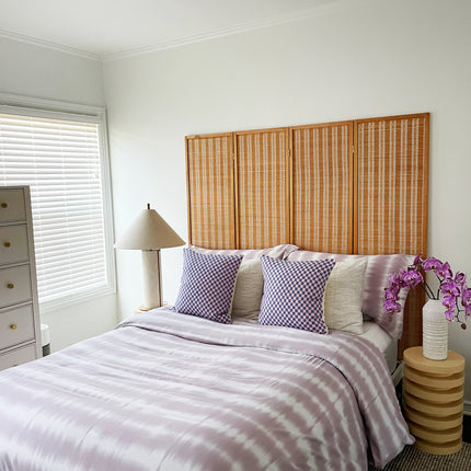 Checkered Blue and Pink Brocade Pillows
