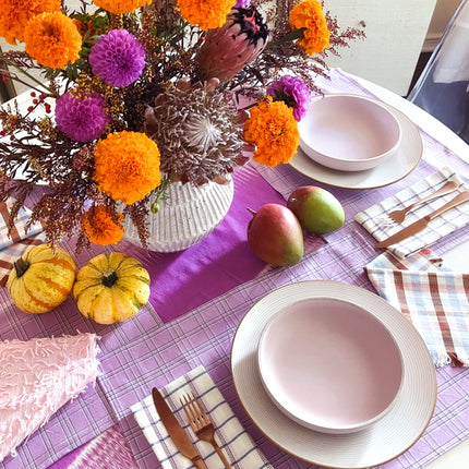 Chiapas Plaid Lilac Placemat
