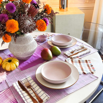 Chiapas Plaid Lilac Placemat