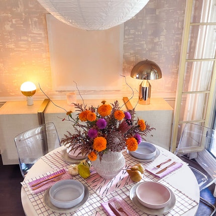 San Lucas Plaid White & Lilac Placemat