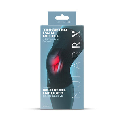 Nufabrx Pain Relieving Knee Compression Sleeve for Men and Women Knee Brace for