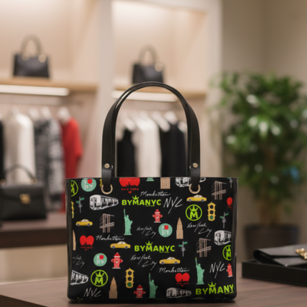 LA VIE EN ROSE Manhattan Handbag BYMANYC ® New York Vegan Elegance