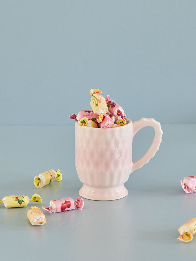 Ceramic Mug - Pink. Set of 6 mugs