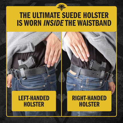 Suede Leather IWB Holster – Small Size | Made in USA