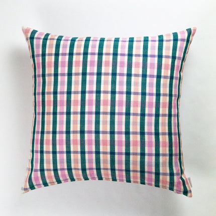 Lola Plaid Handwoven Pillow – Colorful Artisan Textile
