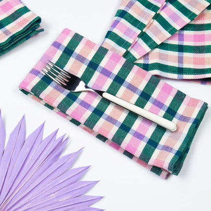 Lola Plaid Dinner Napkin