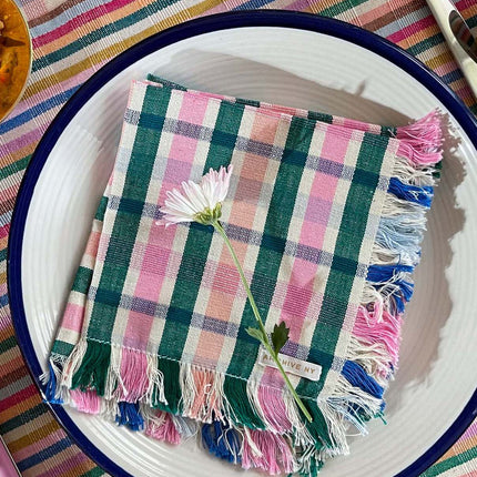 Lola Plaid Party Napkin