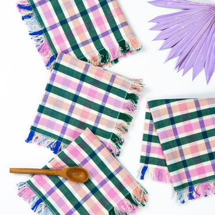 Lola Plaid Party Napkin