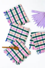 Lola Plaid Party Napkin