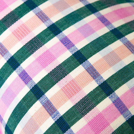 Lola Plaid Handwoven Pillow – Colorful Artisan Textile