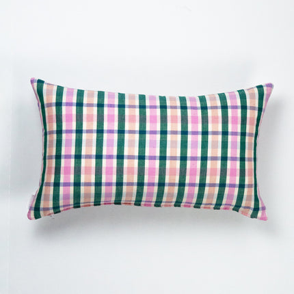 Lola Plaid Handwoven Pillow – Colorful Artisan Textile