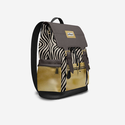 Luxury Vegan Backpack GOLD SAFARI – BYMANYC ® New York Made in Italy