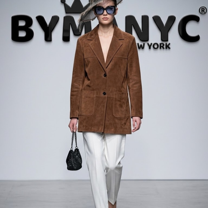 Dark Brown Longline Tailored Jacket