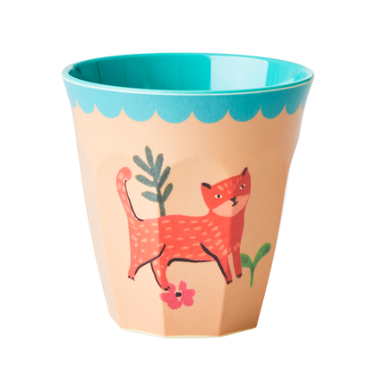 Melamine Kids Cups in Pink Farm Prints - Medium - 6 pcs. in Gift Box
