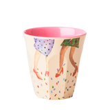 Melamine Cups 'DANCE IT OUT' Prints - Small - 6 pcs. in Gift Box