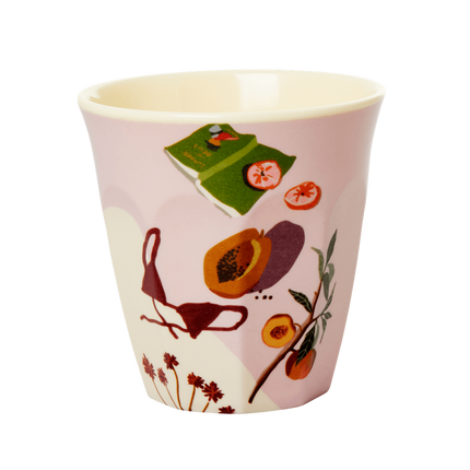 Set of 2 Medium Melamine Cups | Australian Summer Print