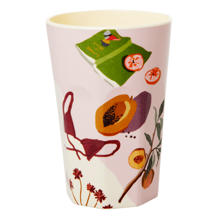 Melamine Cup - Tall | Australian Summer Print