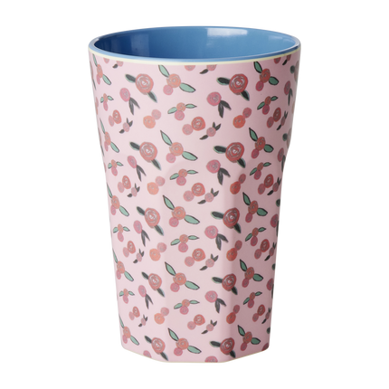 Melamine Tall Cup - Rose is a Rose Print