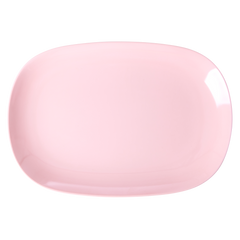 Large Melamine Rectangular Plate - Soft Pink