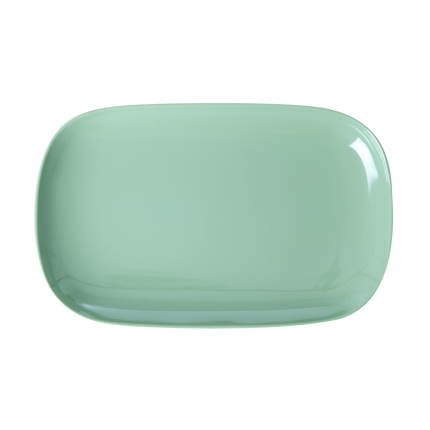 Medium Melamine Rectangular Plate - Green