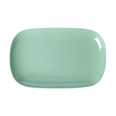 Medium Melamine Rectangular Plate - Green