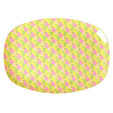 Medium Melamine Rectangular Plate - Yellow - Sunny Days Print