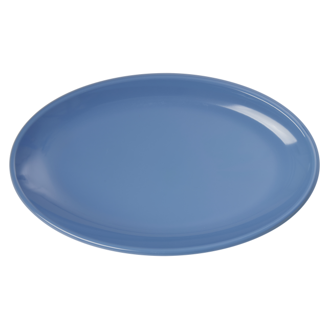 Large Melamine Serving Dish - Dusty Blue