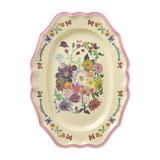 Large Vintage Serving Dish - Nathalie Lété Print - Pink