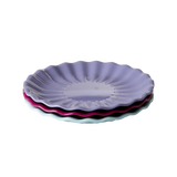 Flower Side Plate - Dark Fuchsia Color