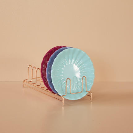 Flower Side Plate - Dark Fuchsia Color