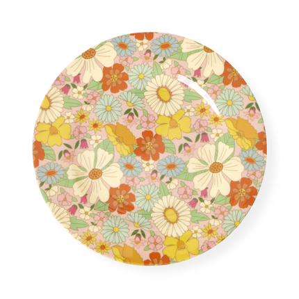 Melamine Kids Lunch Plate | Flower Power Print