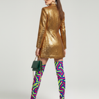 gold blazer / S