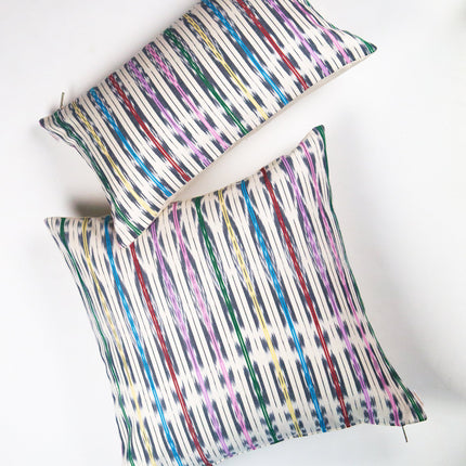 Manuela Jaspé Grey Rainbow Pillow