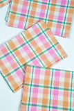Marguerite Plaid Cocktail Napkin, Set of 4
