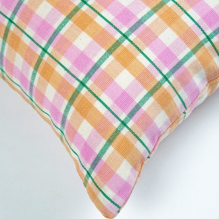 Marguerite Ruffle Plaid Pillow