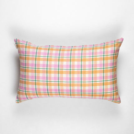 Marguerite Ruffle Plaid Pillow