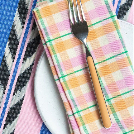 Marguerite Plaid Dinner Napkin