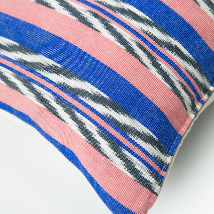 Maya Jaspe Blue & Coral Pillow