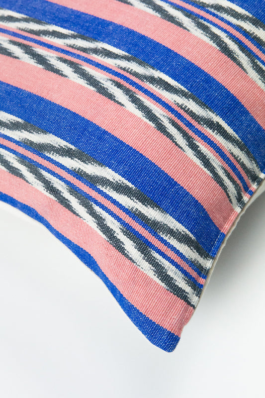 Maya Jaspe Blue & Coral Pillow