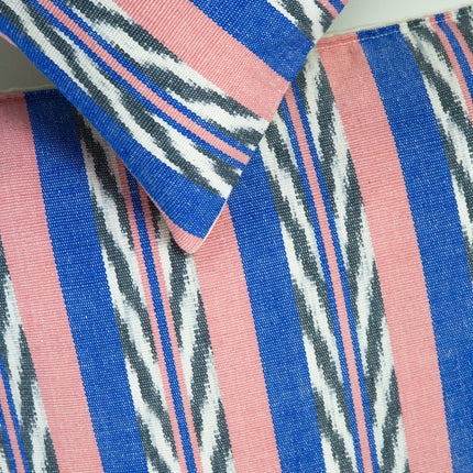 Maya Jaspe Blue & Coral Pillow
